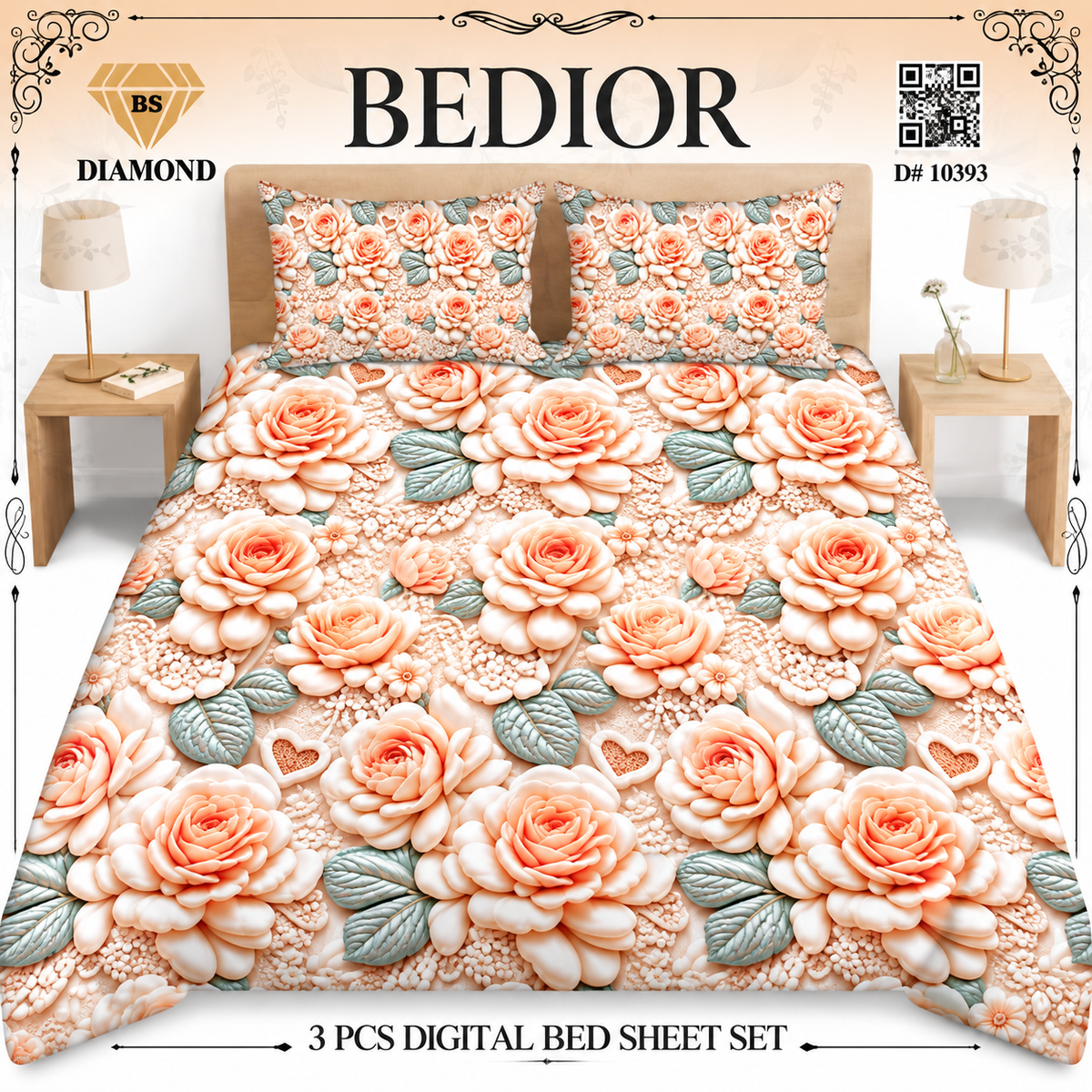 3 PC BEDDING COLLECTION 10393