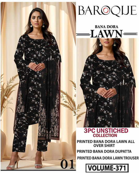 Baroque Bana Dora Lawn 3PC