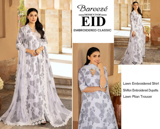 Bareeze Exclusive Lawn Collection 2026 – Premium EMB 3PC