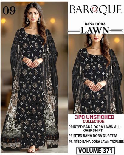 Baroque Bana Dora Lawn 3PC