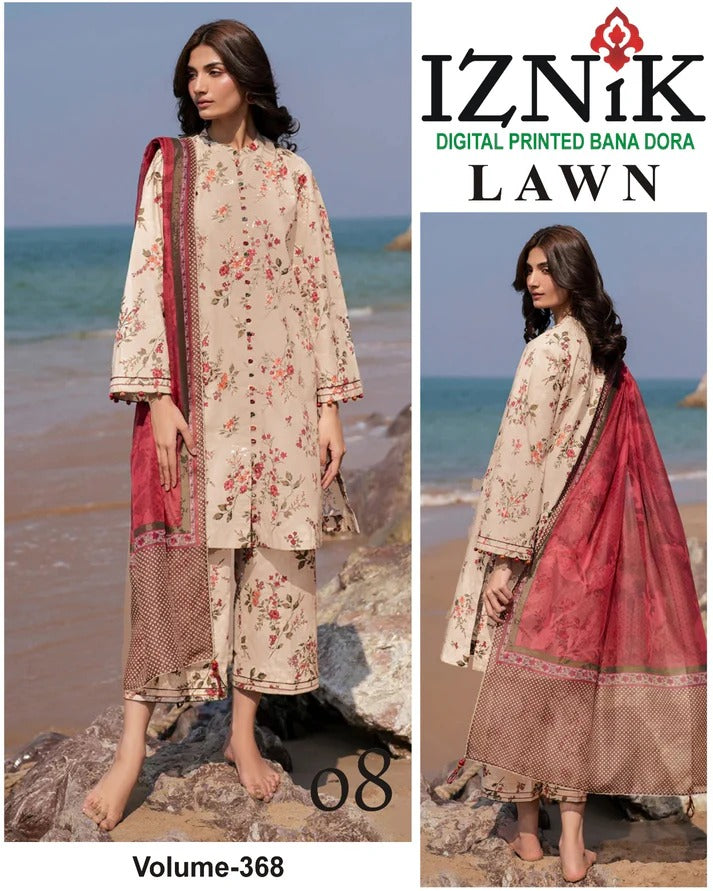 IZNIK BANA DORA LAWN 3PC