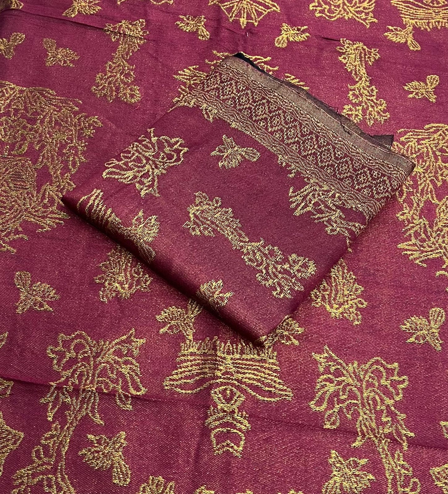 Winter Shawls Jacquard Banarasi