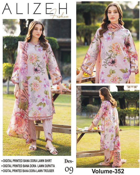 ALIZEH LAWN 3PC SUIT