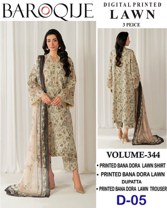 Baroque Bana Dora Lawn 3PC