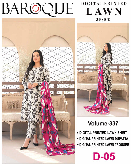 Baroque Bana Dora Lawn 3PC