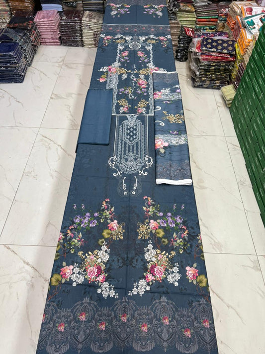 Zarqoon Lawn 3PC – Soft & Elegant Edition