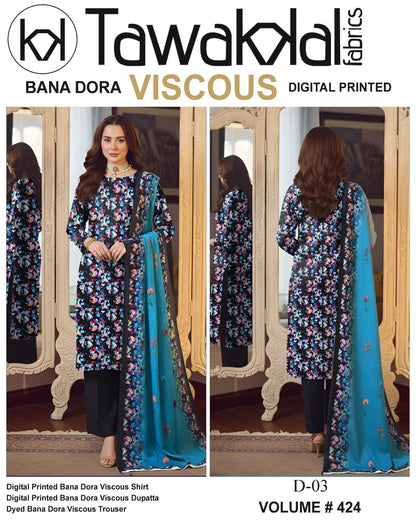 Tawakkal Bana Dora Viscose 3PC