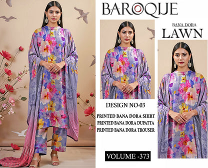 BAROQUE BANA DORA LAWN 3PC