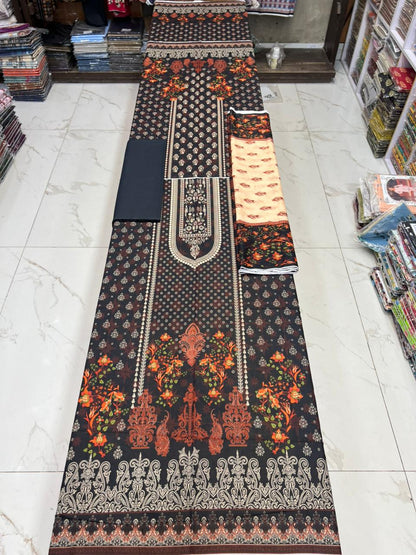 Zarqoon Lawn 3PC – Soft & Elegant Edition