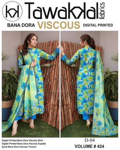 Tawakkal Bana Dora Viscose 3PC