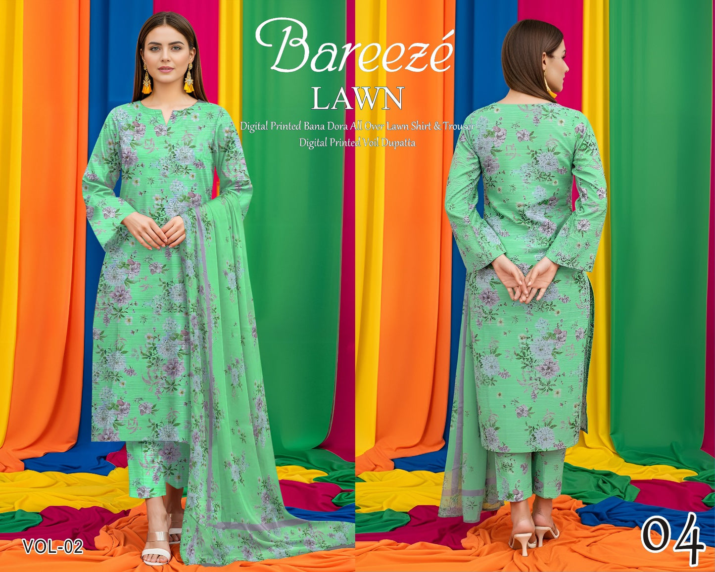 Bareeze Classy Bana Dora Lawn 3PC