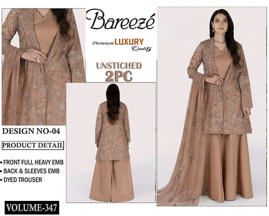 Bareeze Luxury Collection – Embroidered Lawn 2PC