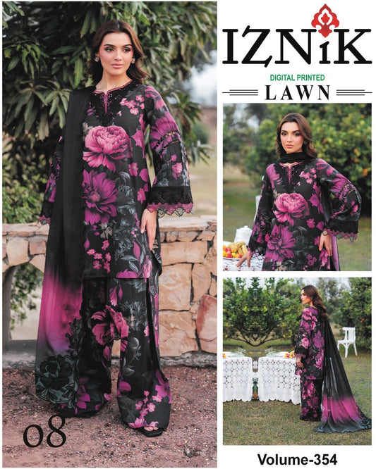 IZNIK TANA DORA LAWN 3PC