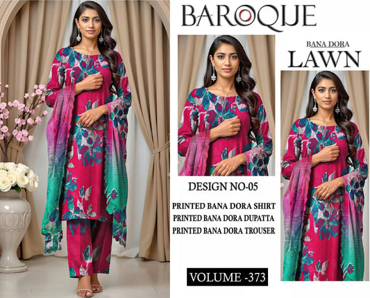 BAROQUE BANA DORA LAWN 3PC