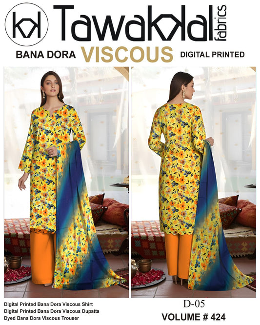 Tawakkal Bana Dora Viscose 3PC