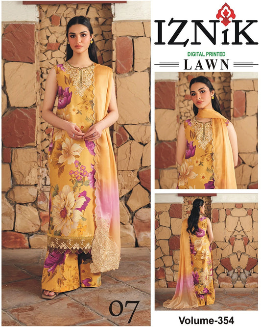 IZNIK TANA DORA LAWN 3PC