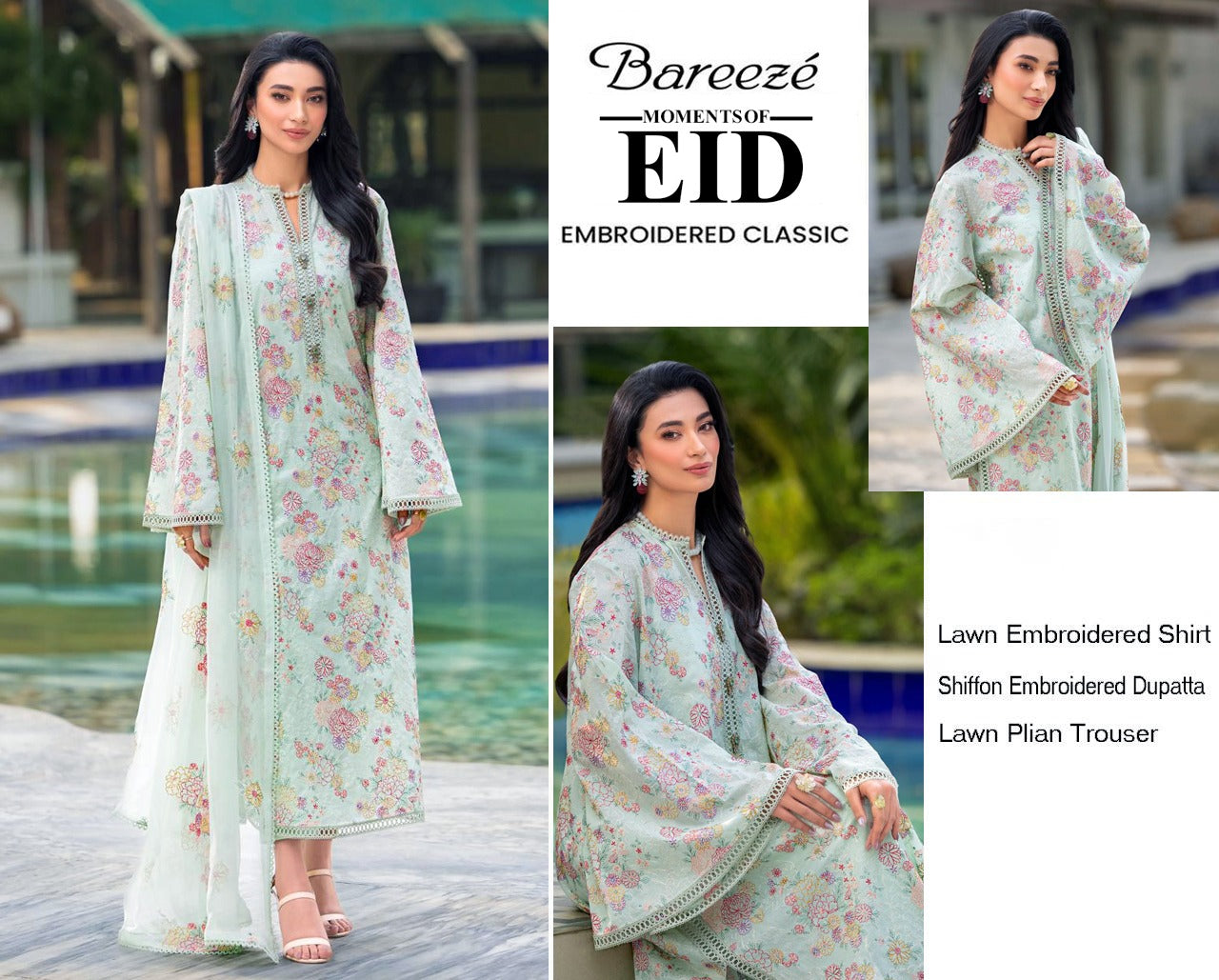 Bareeze Exclusive Lawn Collection 2026 – Premium EMB 3PC