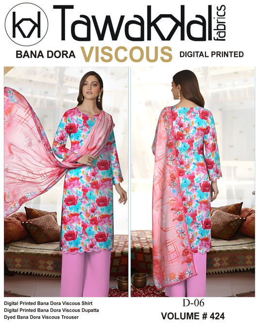 Tawakkal Bana Dora Viscose 3PC