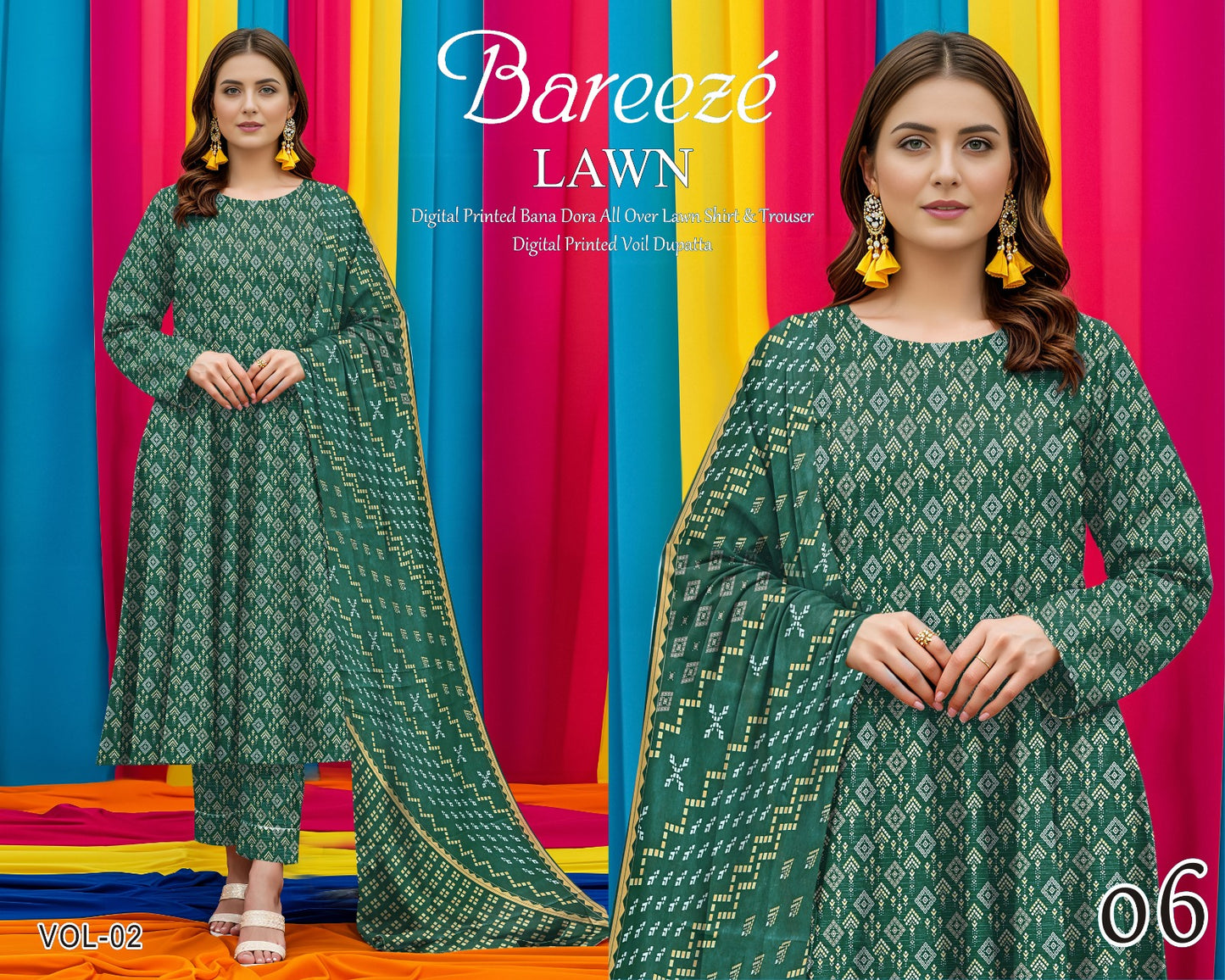 Bareeze Classy Bana Dora Lawn 3PC