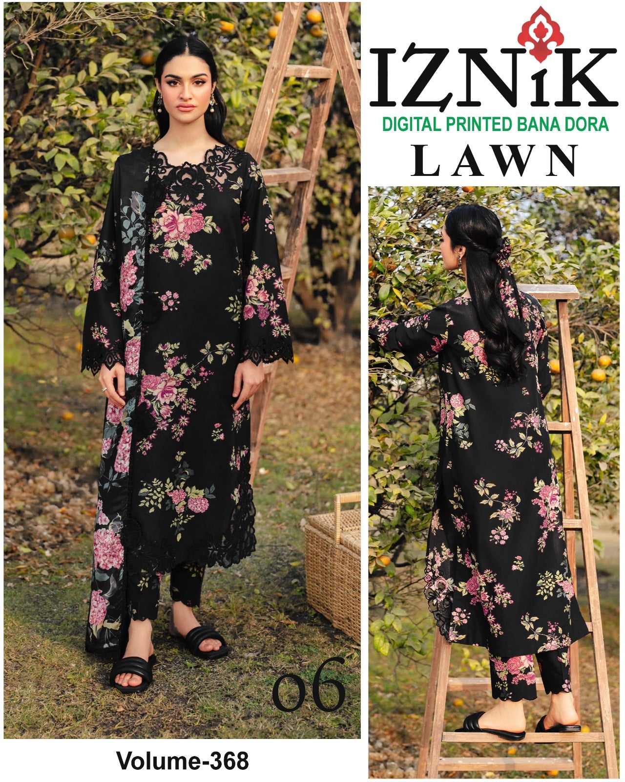 IZNIK BANA DORA LAWN 3pc Suit
