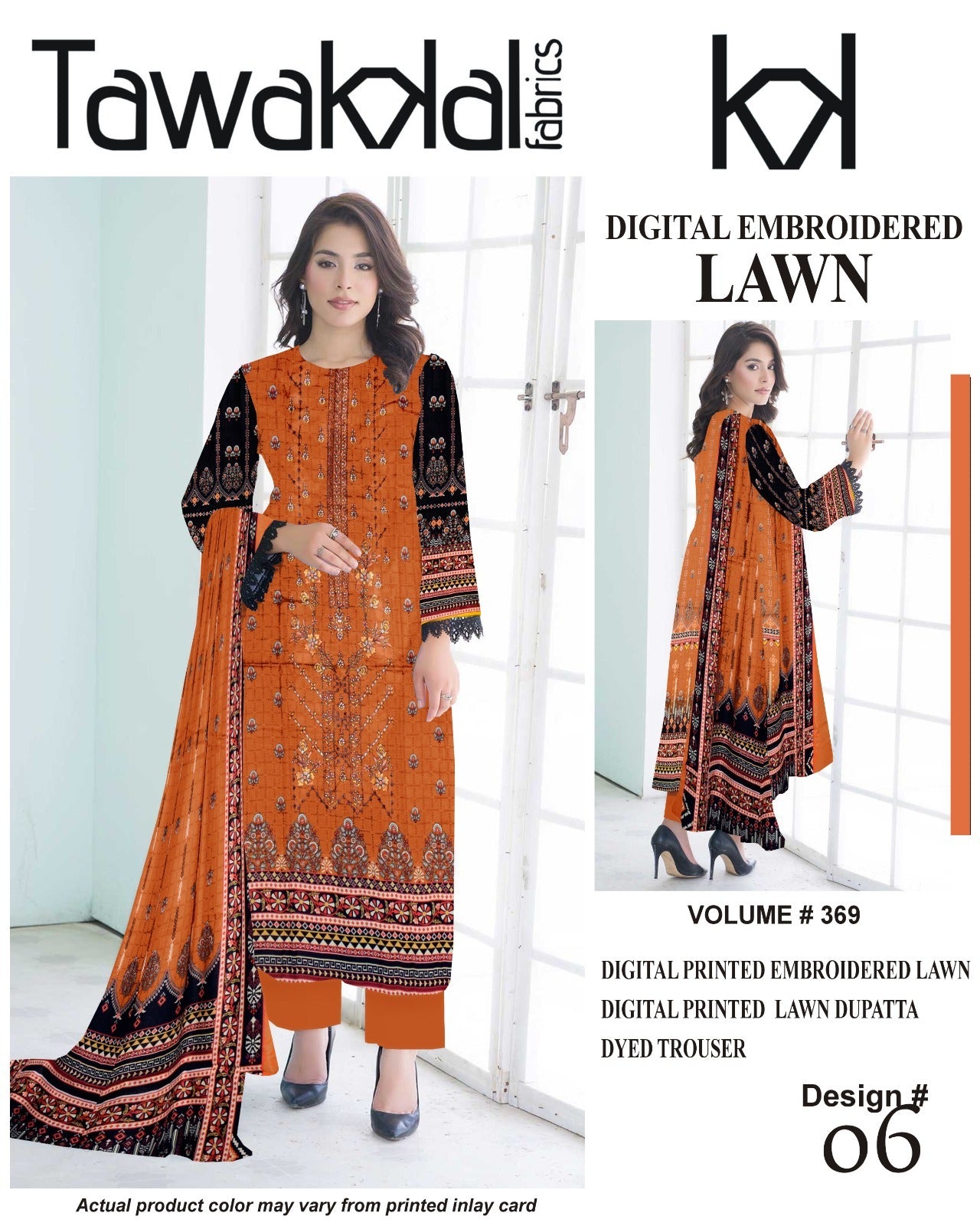 Tawakal Premium Lawn 3PC Unstitched Suit