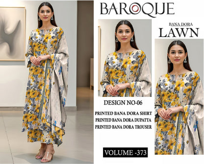 BAROQUE BANA DORA LAWN 3PC