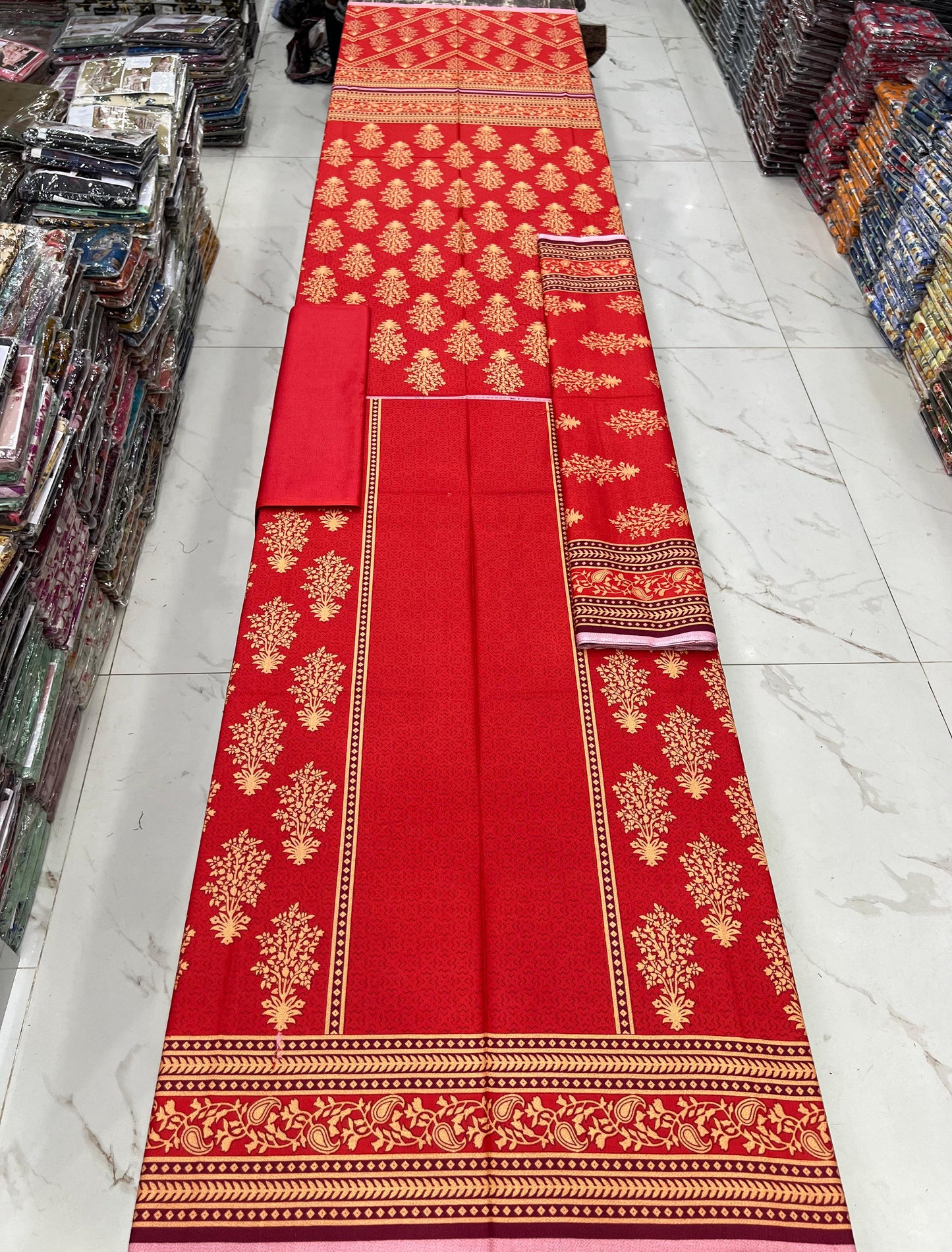 Printed Dhanak 3PC