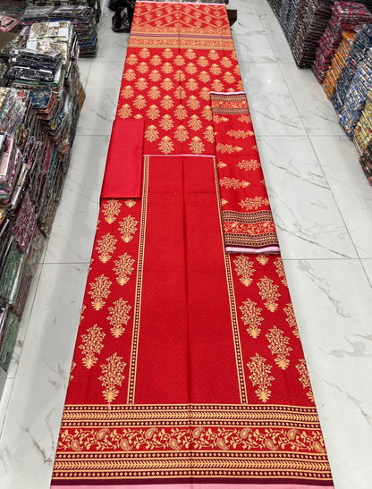 Printed Dhanak 3PC