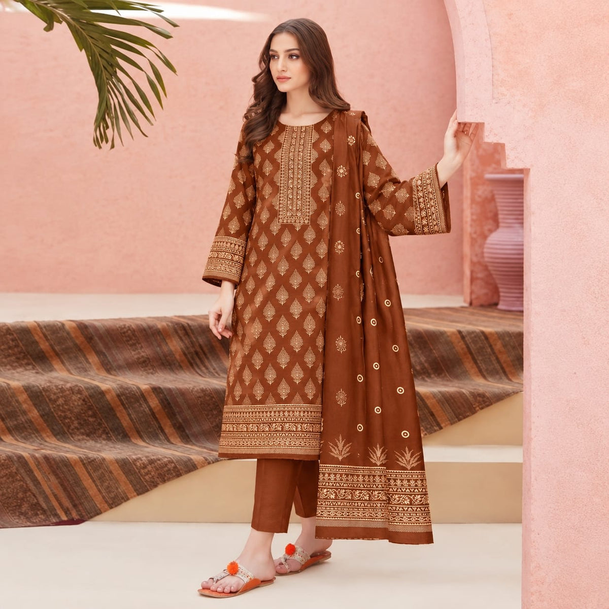 GUL-E-JAAN MARINA WOOL PRINTED 3PC