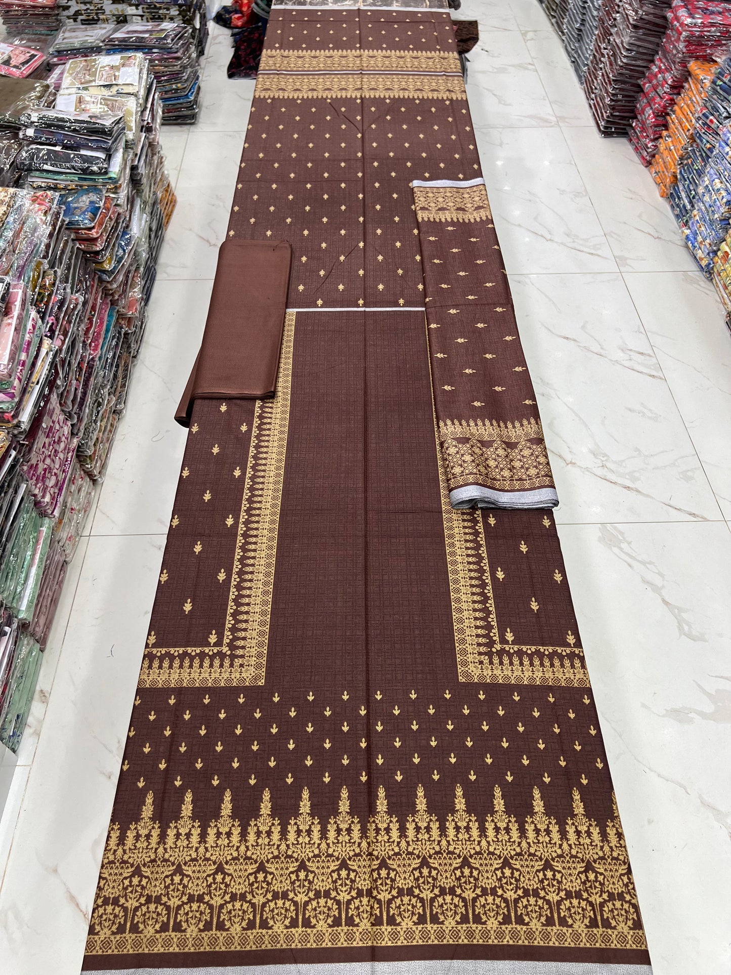 Printed Dhanak 3PC