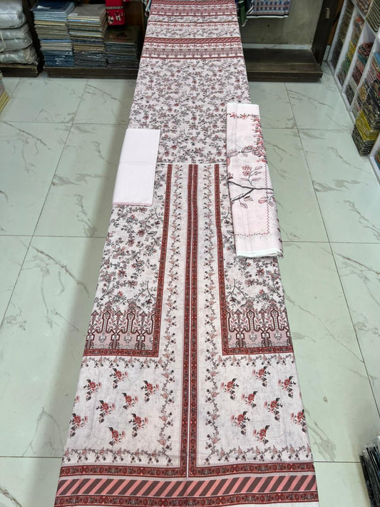Zarqoon Lawn 3PC – Soft & Elegant Edition