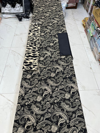 Black Series Lawn 3 Piece With Lawn dupatta