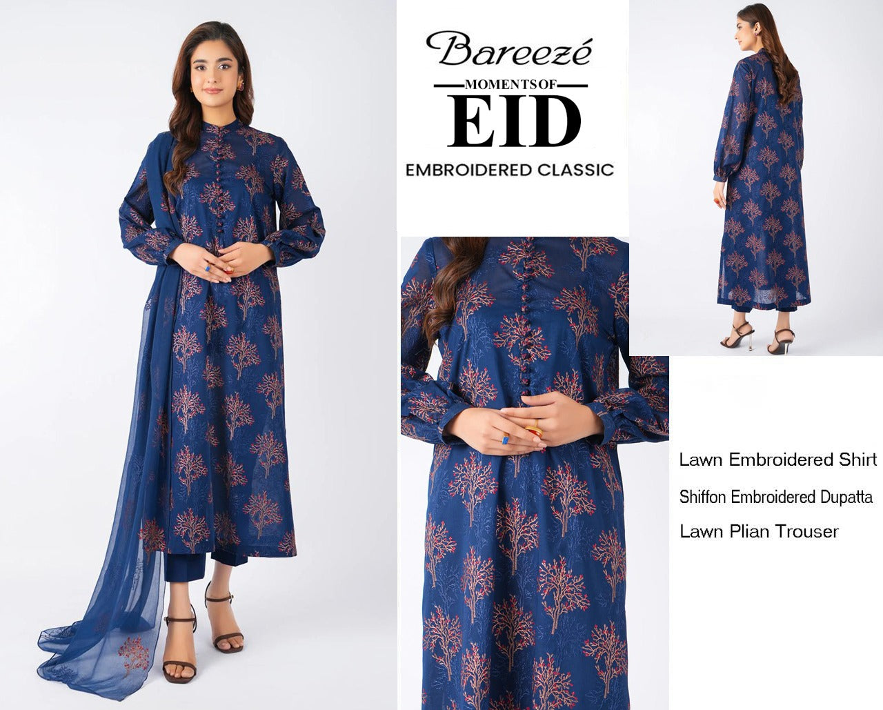 Bareeze Exclusive Lawn Collection 2026 – Premium EMB 3PC