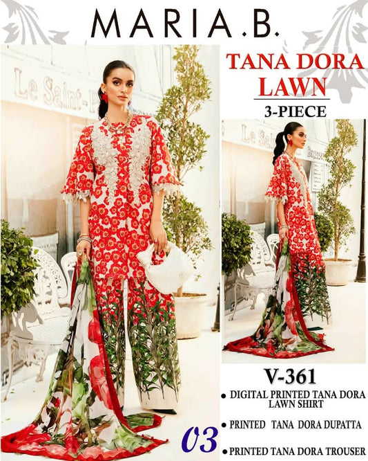 MARIA.B TANA DORA LAWN 3PC