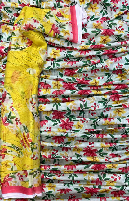 Original Summer Collection 3PC – Bamber Chiffon Dupatta