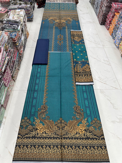 Printed Dhanak 3PC