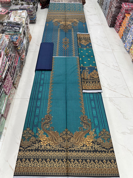 Printed Dhanak 3PC