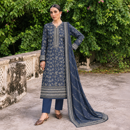 GUL-E-JAAN MARINA WOOL PRINTED 3PC