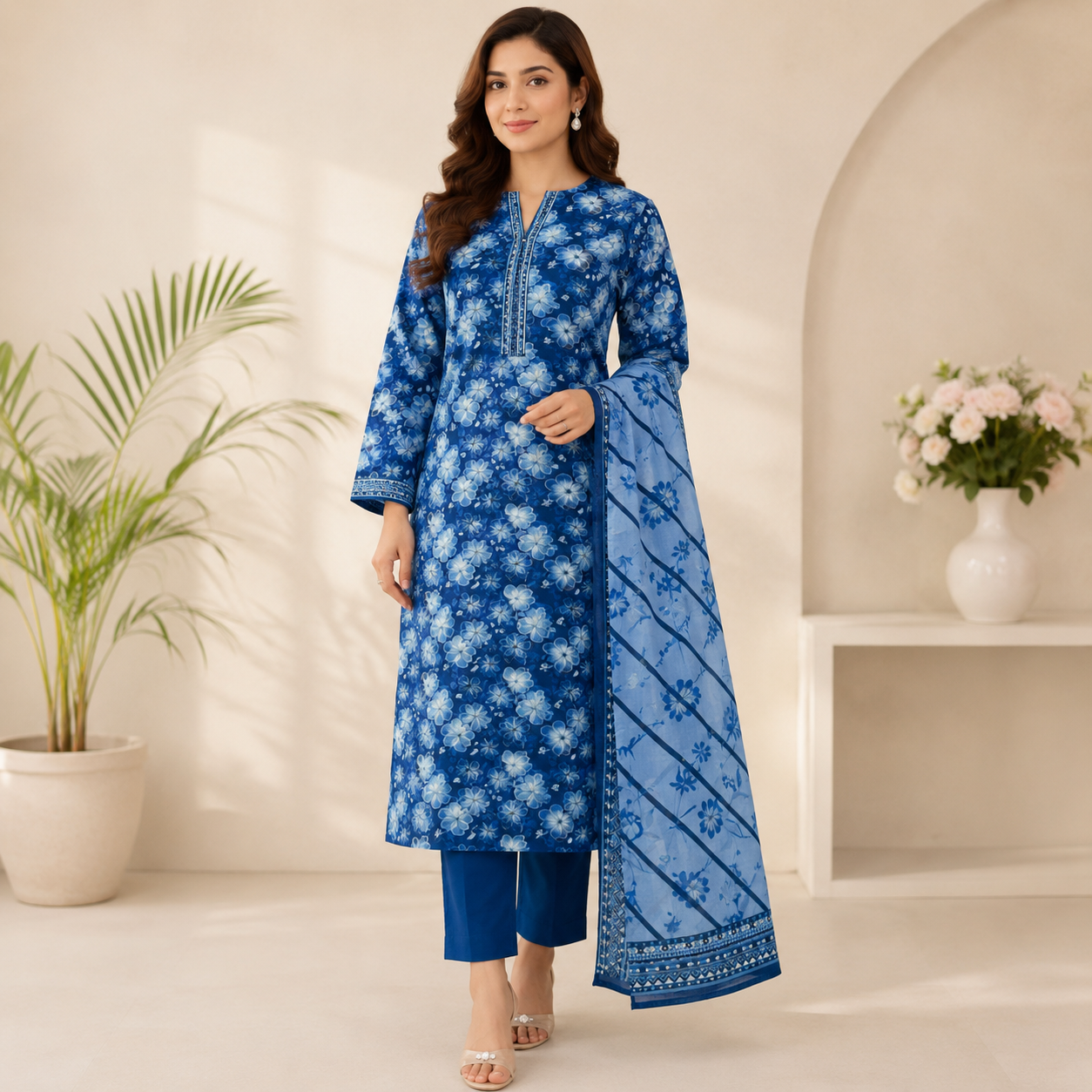 Almirah Original Bana Dora Lawn 3PC