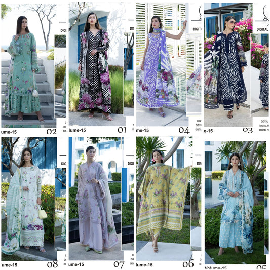 ELAF DORIA LAWN – Digital Printed 3PC Suit