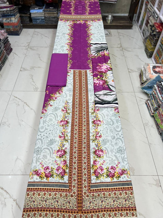 Zarqoon Lawn 3PC – Soft & Elegant Edition