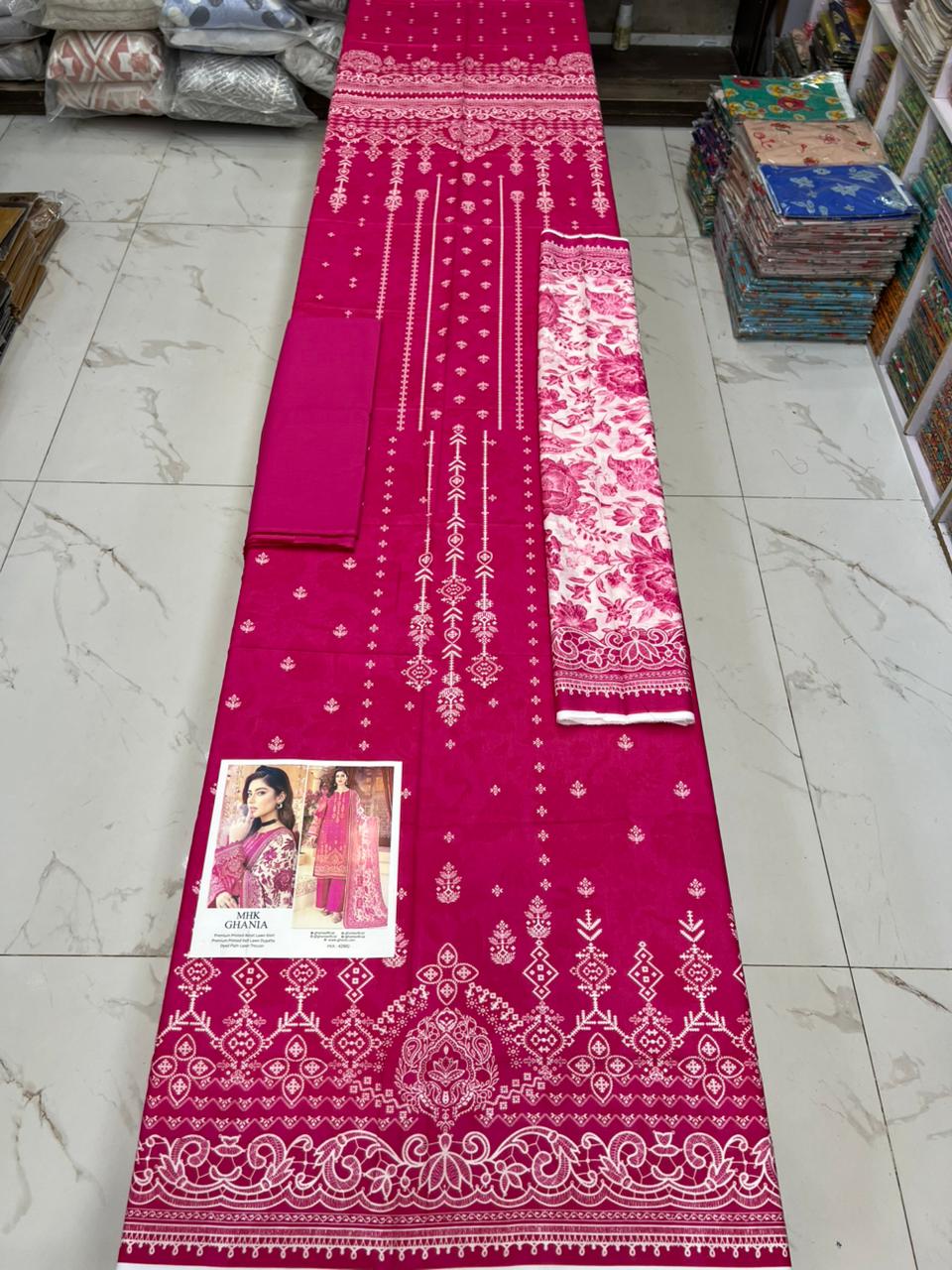 GHANIA PREMIUM LAWN 3PC | Original lawn 3PC
