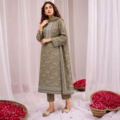 GUL-E-JAAN MARINA WOOL PRINTED 3PC