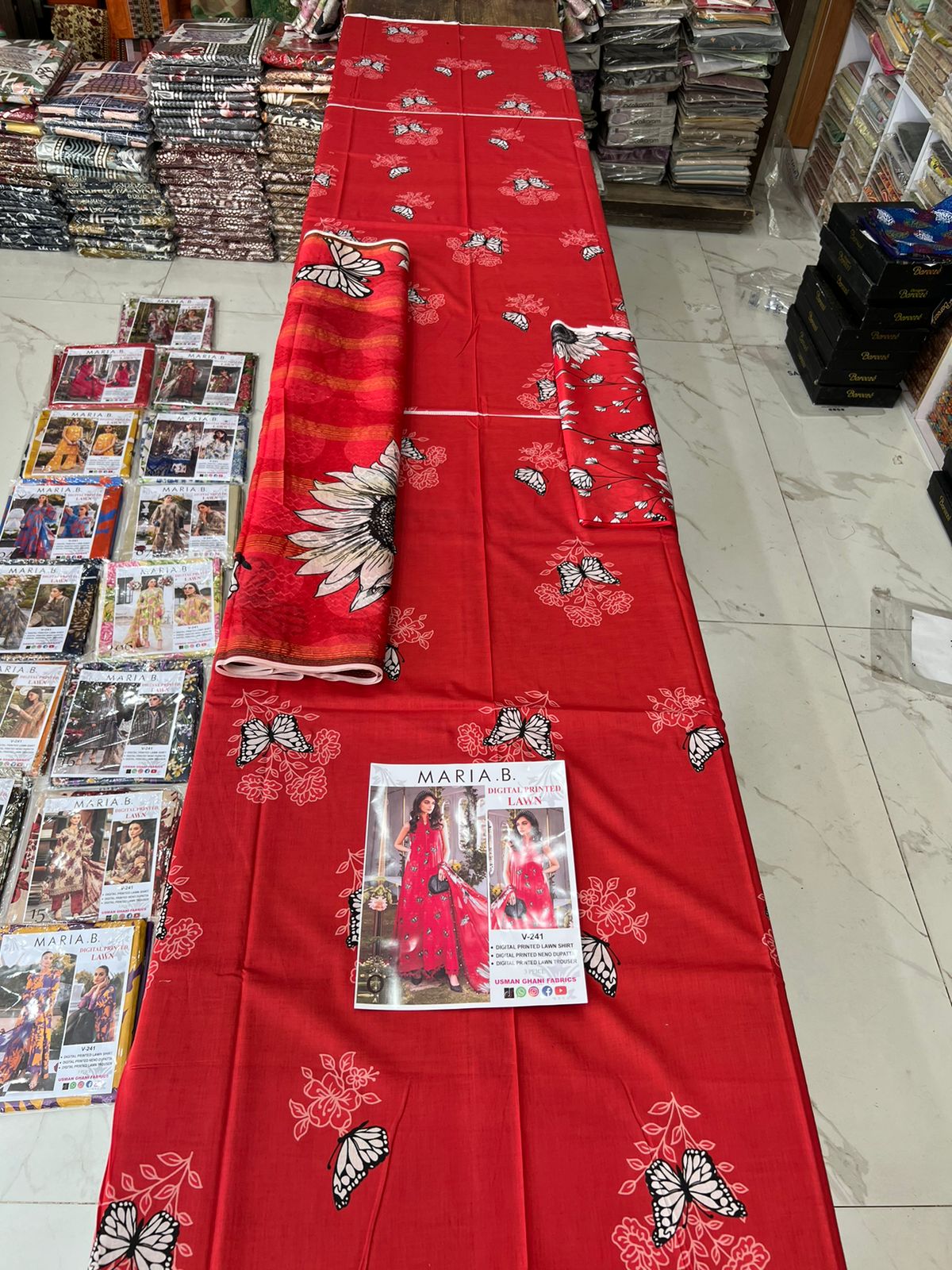 Vol 341  Maria B Lawn – Digital Printed 3PC | Bana Dora Quality