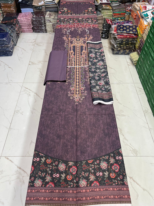 Zarqoon Lawn 3PC – Soft & Elegant Edition