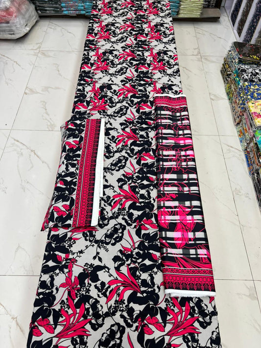Bareeze Printed Cotton 3PC