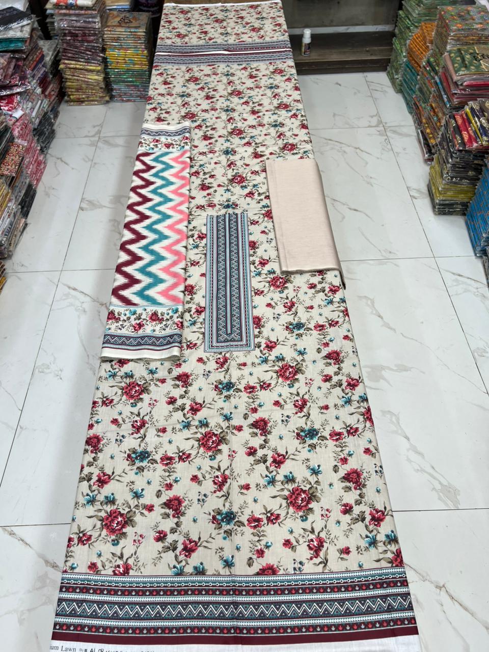 Premium Noor Classic 3PC Summer Lawn – Perfect Summer Wear