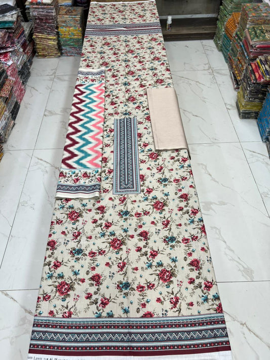 Premium Noor Classic 3PC Summer Lawn – Perfect Summer Wear