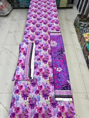 Bareeze Printed Linen 3PC