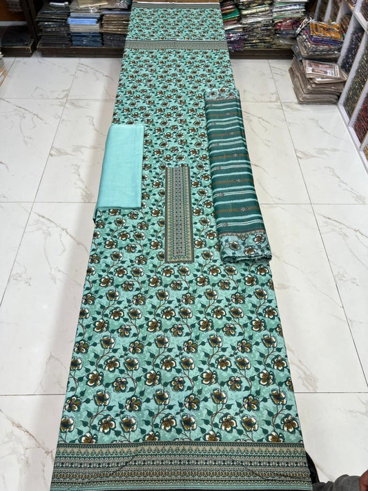 Swiss Bana Dora Lawn with Fancy Dupatta